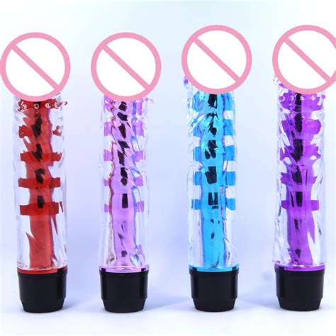 Vibrators For Women Multi Speed G Spot Dildo Vibrator Clear Penis Vibrators Sex Toys For Woman