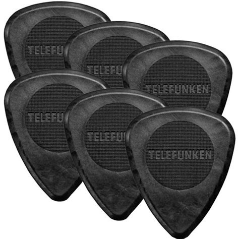 Telefunken Circle Grip 2mm Delrin Guitar Picks 6 Pack 2mm