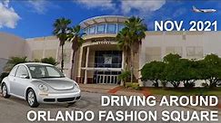 Driving around Orlando Fashion Square mall in Orlando, Florida