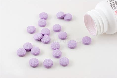 purple pills medicine bottle stock image image  tablet pills
