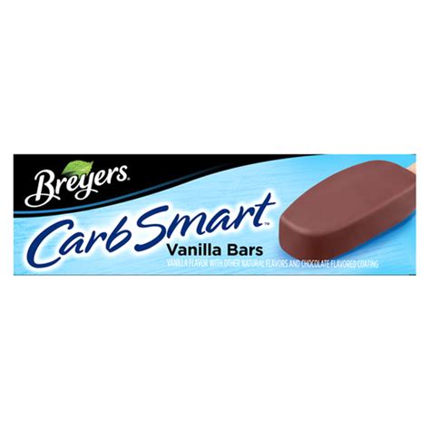 Breyers Carbsmart Vanilla Bars Frozen Dairy Dessert 6 Ct Sandwich