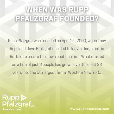 Rupp Pfalzgraf Llc