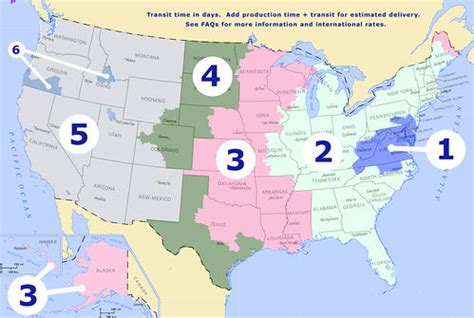 Usps Regional Rate Zone Map