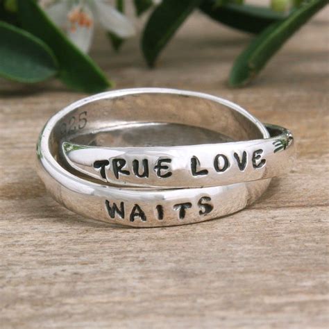Personalized True Love Waits Purity Rings For Girls To Create A