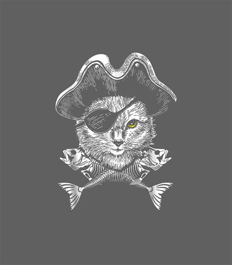 Cat Pirate Jolly Roger Flag Skull And Crossbones Digital Art By Paigef