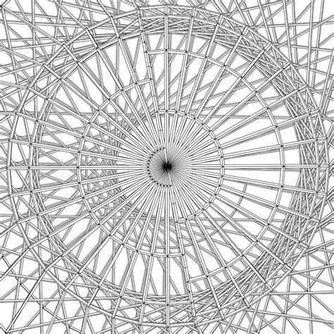 Abstract Circular Construction Structure Vector Stock Vector