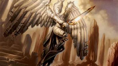 Angel Gathering Magic Wallpapers Wings Dark Sword