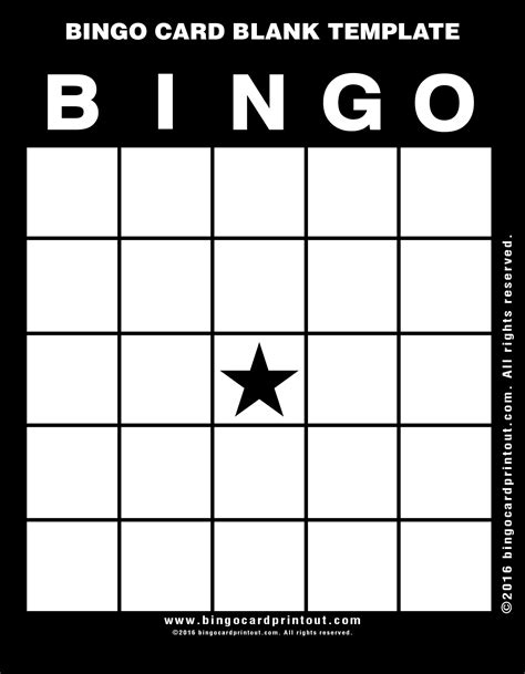 The design of modern day bingo can be traced to 1778, when a game called le lotto. Bingo Card Blank Template - BingoCardPrintout.com