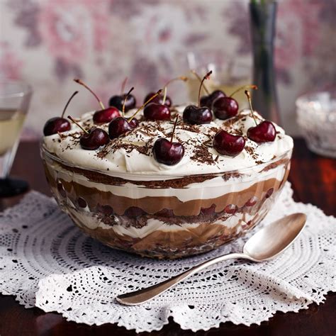 Try one of our easy christmas desserts and christmas puddings, including christmas trifle and christmas cookies. Black forest trifle | Recipe | Trifle recipe, Desserts, Dessert recipes