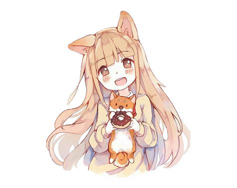 Anime Chibi Cute Dog Drawing