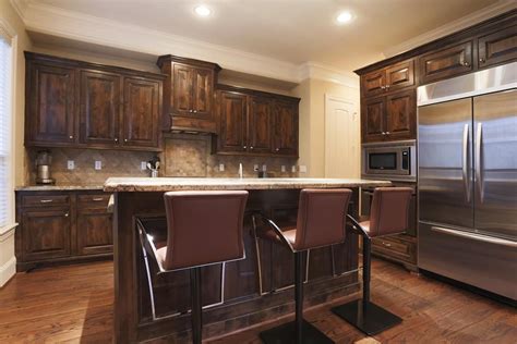 Dark stained knotty alder cabinets. Knotty Alder Cabinets Kitchen Home Design Problems Associated