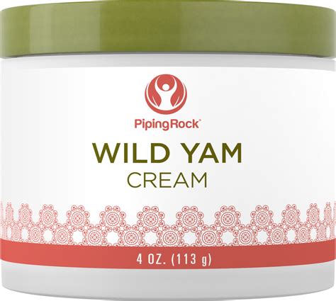 Wild Yam Cream 4 Oz 113 G Jar Wild Yam Cream Benefits Pipingrock Health Products