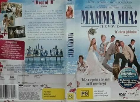 abba mamma mia the movie dvd movie sing along bonus features australasia £10 50