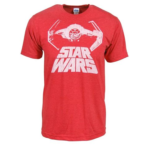 Aramanızda 1414 adet ürün bulundu. Mens Retro Star Wars TIE Interceptor T Shirt Red
