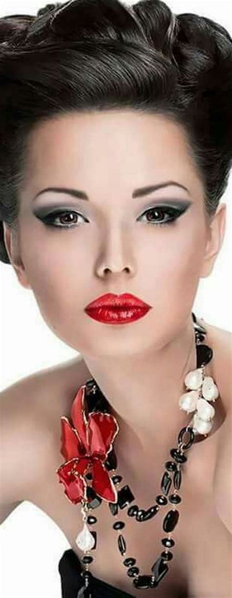 Lip Makeup Makeup Nails Fantasy Make Up Colouring Pics Eyes Lips Ear Cuff Red And White Mood