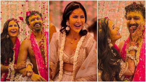 Katrina Kaif Vicky Kaushal Wedding Haldi Ceremony Photo K4 Fashion