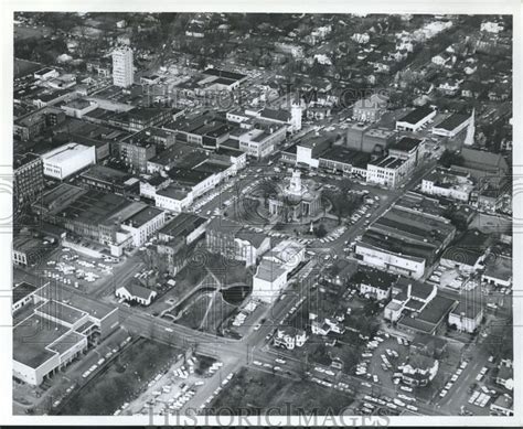 1964 Press Photo Alabama Aerial View Of Downtown Huntsville Photo