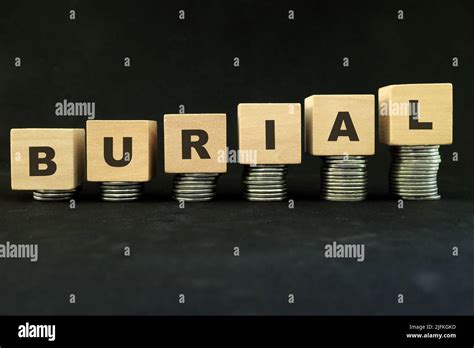 High price and costly funeral and burial cost concept. Increasing stack