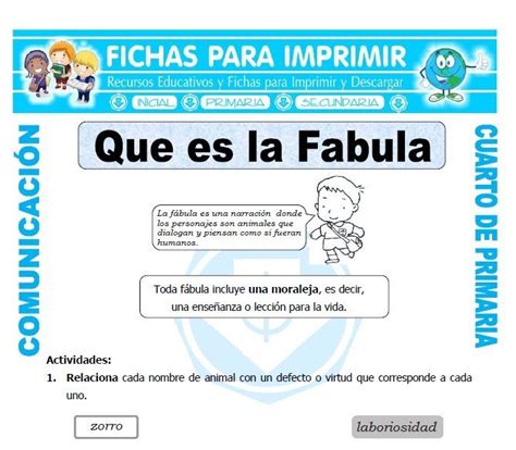 Comunicacion Integral Para Cuarto De Primaria 38 Fichas Gratis