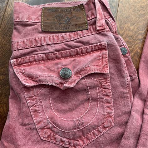 Red True Religion Jeans They Are In Perfect Depop