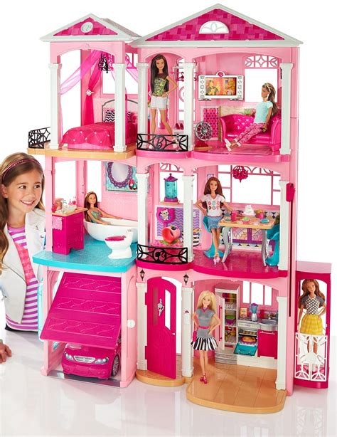 Barbie Dreamhouse Amazon Exclusive Pink Barbie Dream House Barbie