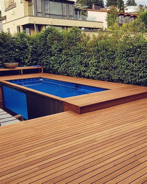 Love This Decking Choice Surrounding A Modpool With Electric Cover This