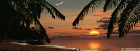 Romantic Sunset Beach Facebook Cover Photo
