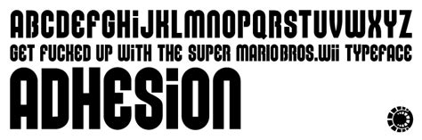Visually script good brush american lemon font duo. New Super Mario Bros Wii Typeface font (alpha) « Clay Cooper Design