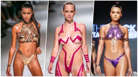 stick on swimwear new trend sees bikini made of duct tapes see pics latestly