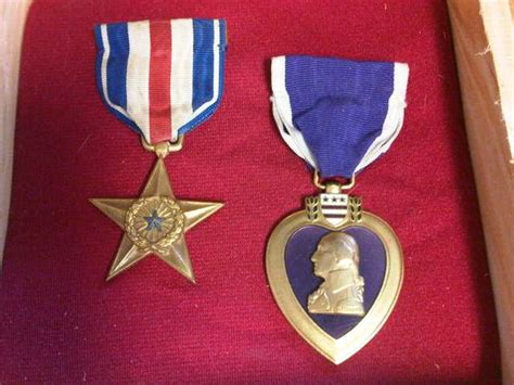 Numbered Silver Star And Purple Heart Medals And Decorations Us