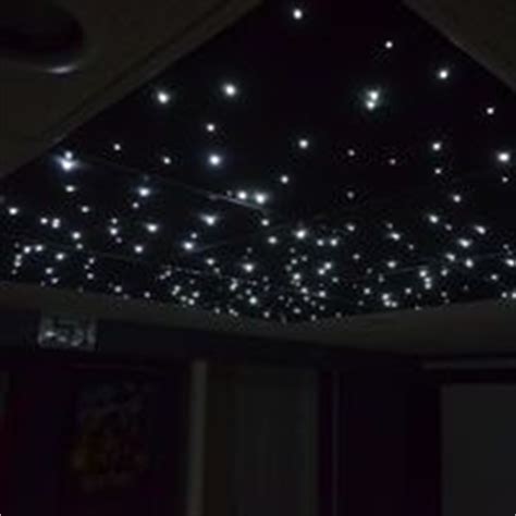 A fiber optic star ceiling is the perfect addition to any home theater or kids' room. DIY fiber-optic star ceiling panels | Star ceiling, Ceiling panels, Fabric ceiling