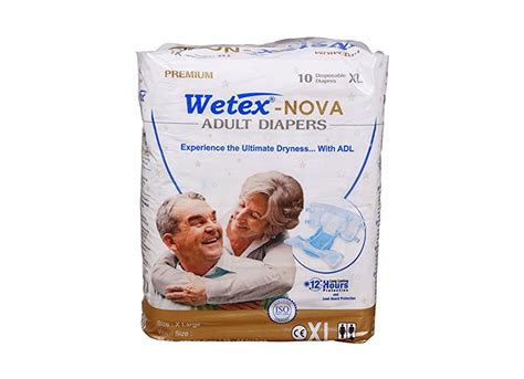 Buy Wetex Novaa Adult Diaper Xl 10 Pcs Pack For Waist Size 39 64