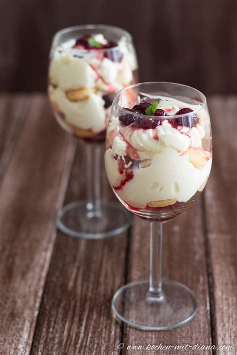 Ladyfingers Mascarpone Layer Dessert In Glass Cooking With Diana