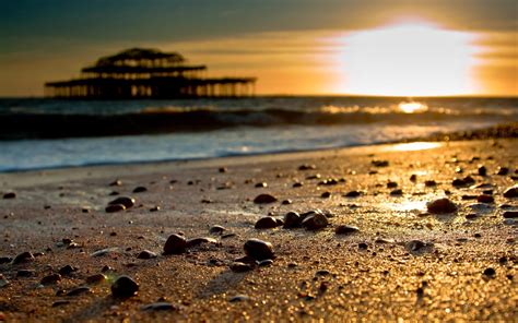 sunrise, Beach, Pebbles Wallpapers HD / Desktop and Mobile ...