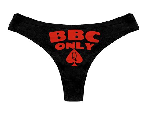 Bbc Only Panties Queen Of Spades Panties Bbc Panty Cuckold Womens Thong Panties V2