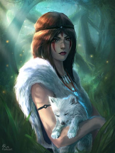 Princess Mononoke Years Later V2 By Raikoart On Deviantart