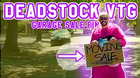 Picker Garage Sale Flipping Live Yard Sale Finds Deadstock Vintage