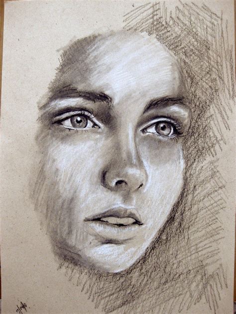 Charcoal Charcoal Art Portrait Portrait Drawing