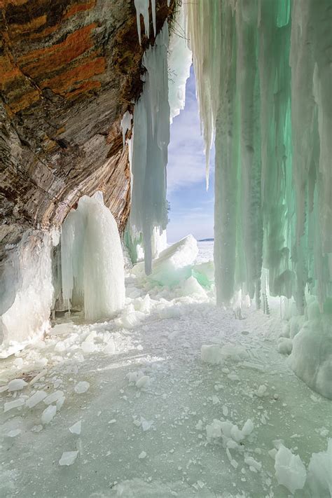 Lake Superior Ice Curtains On Grand Island Pictured Rocks Lakes