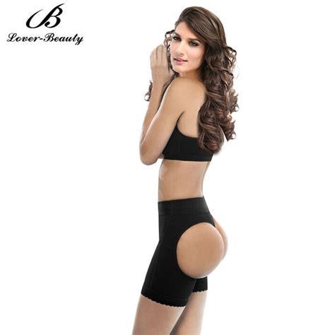 Sexy Women Butt Lift Shaper Spandex Butt Lifter Plus Size Boyshort Butt Enhancer Panty Black