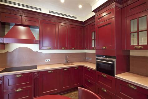 28 Red Kitchen Ideas With Red Cabinets Photos Home Stratosphere