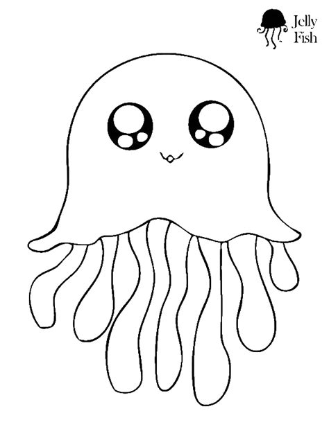 jellyfish cute icon coloring page  print  coloring pages   color nimbus