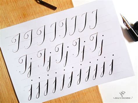 Caligrafía Copperplate ¿cómo Escribir La Letra J Cómo Escribir