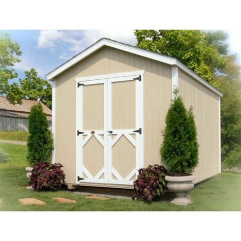 Metal sheds can be purchased in a kit, but these are generally flimsy and not recommended for any area that sees high. Little Cottage Company Classic Gable 8' x 12' Storage Shed ...