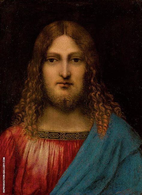 The Bust Of Christ By Leonardo Da Vinci Oil Painting Reproduction