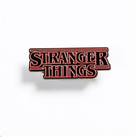 Stranger Things Logo Enamel Pin Stranger Things Patches Stranger