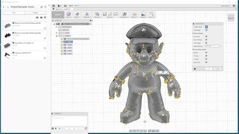 Remake And Fusion 360 Test How To Convert A Stl File Of Mario To A