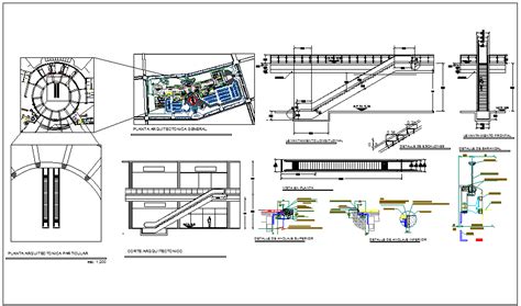 Escalator Plan Drawings Dwg Escalator Elevator Detail Dwg File Cadbull