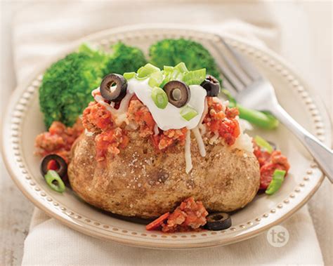 Pizza Stuffed Baked Potatoes