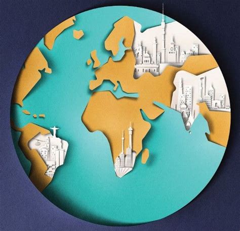 The New Global Design Players Creative Bloq Paper Cutout Art 3d